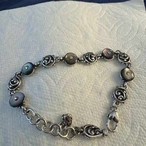 Brighton Abalone Silver Plated Bracelet